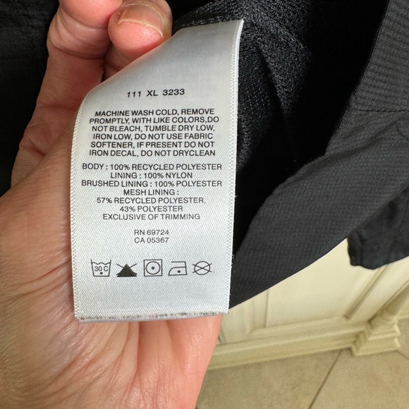 Columbia Lightweight Jacket Size Medium Black - Picture 5 of 7